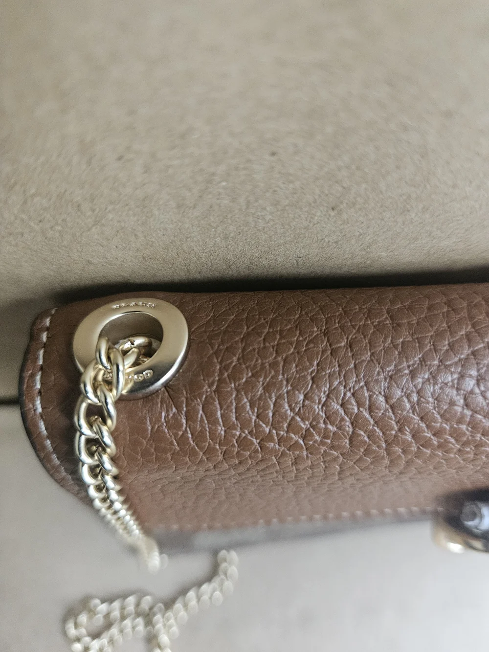 Coach Morgan Crossbody In Colorblock Signature Gold/Khaki Multi CF475